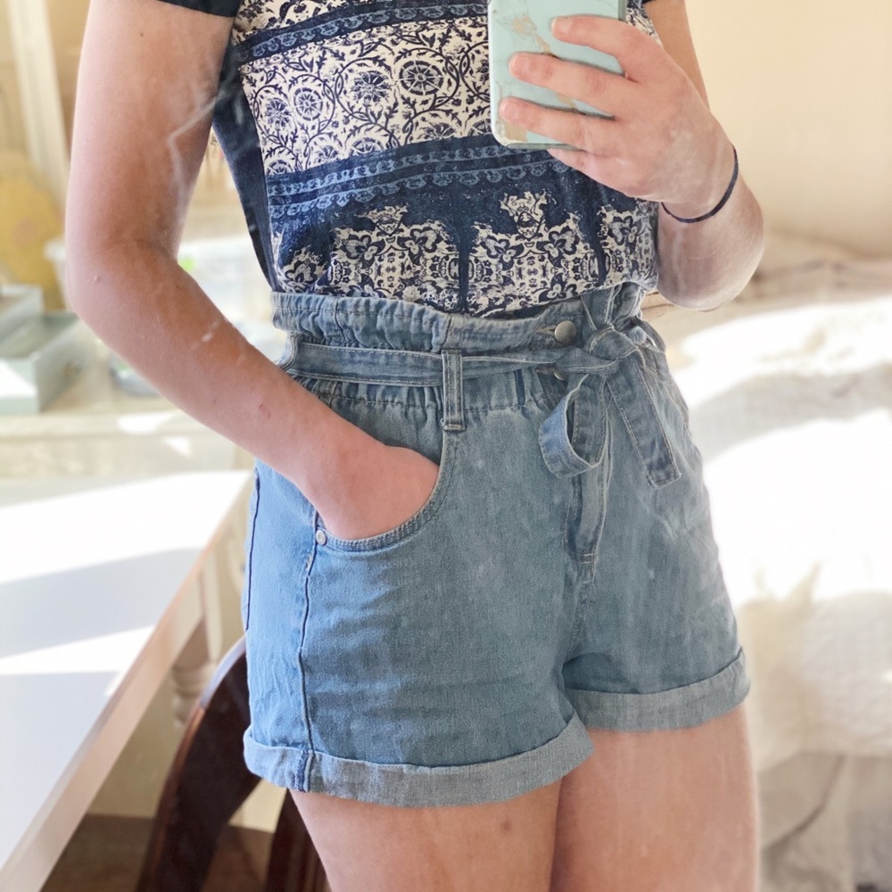 Cotton On Paperbag Tie Shorts Size 6